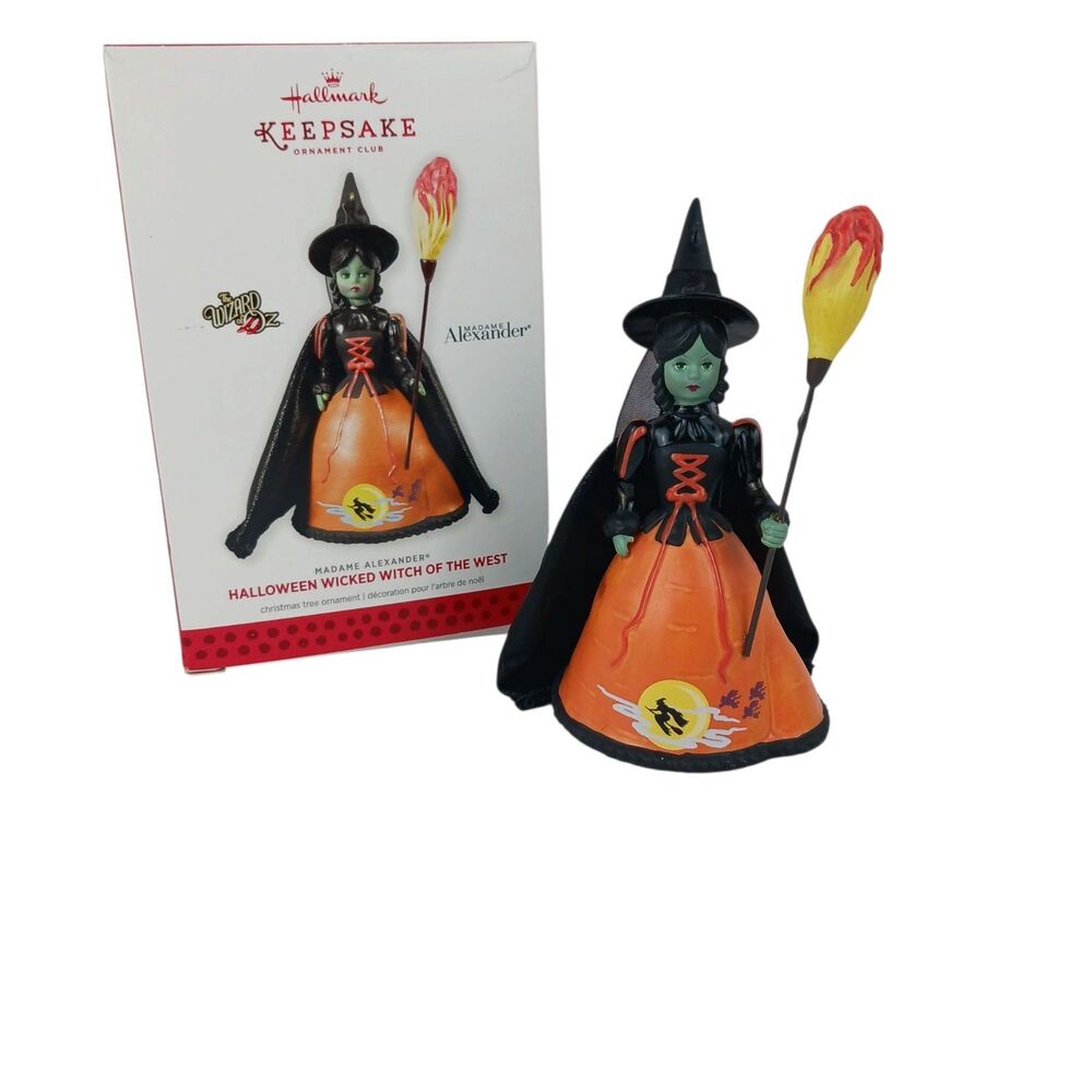 Hallmark Halloween Oz Wicked Witch Madame Alexander Ornament 2013 In Box
